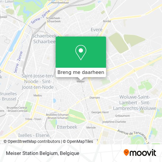Meiser Station Belgium kaart