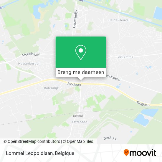 Lommel Leopoldlaan kaart