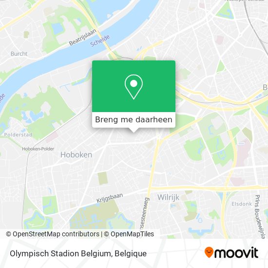 Olympisch Stadion Belgium kaart