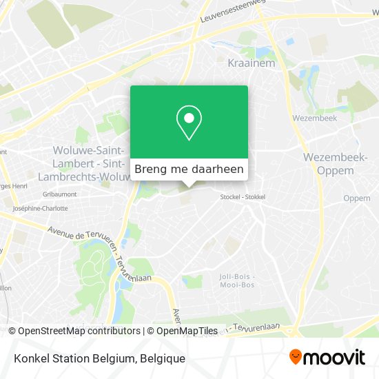 Konkel Station Belgium kaart