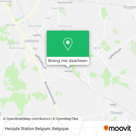 Heizijde Station Belgium kaart