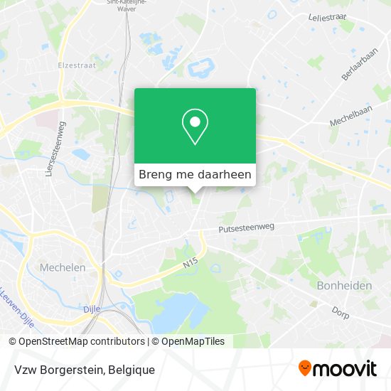 Vzw Borgerstein kaart