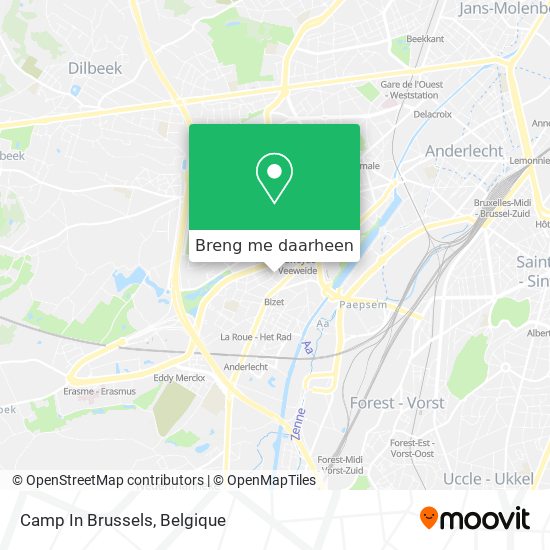 Camp In Brussels kaart