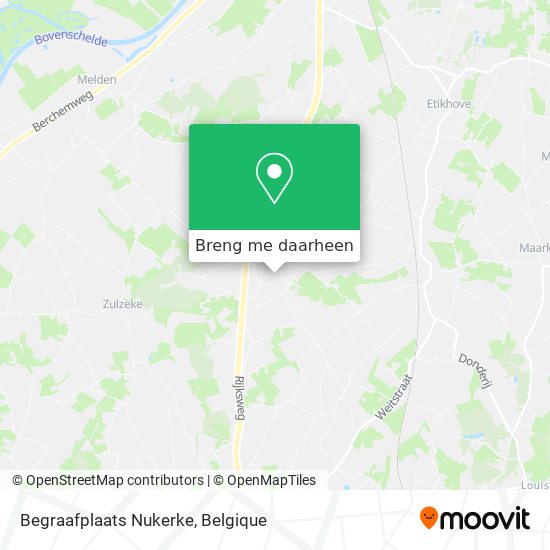 Begraafplaats Nukerke kaart