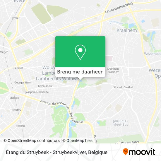 Étang du Struybeek - Struybeekvijver kaart