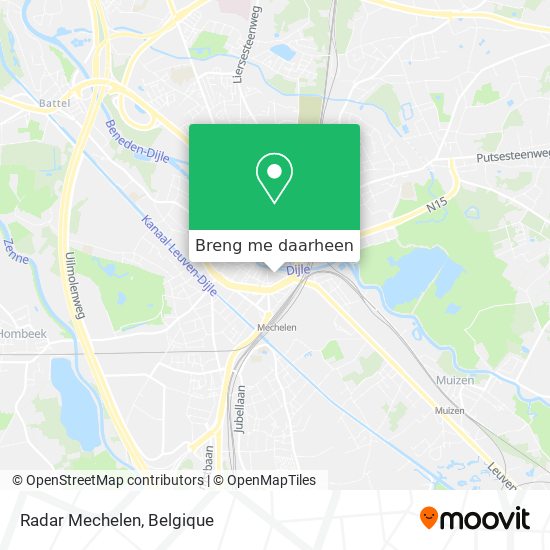 Radar Mechelen kaart