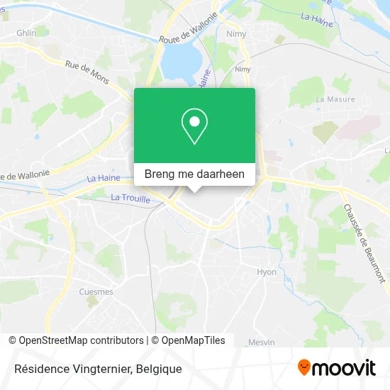 Résidence Vingternier kaart