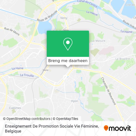 Enseignement De Promotion Sociale Vie Féminine kaart