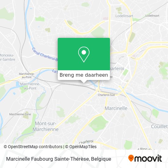 Marcinelle Faubourg Sainte-Thérèse kaart