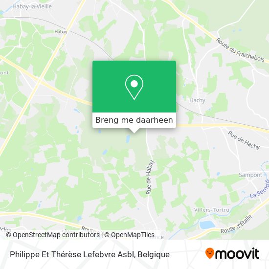 Philippe Et Thérèse Lefebvre Asbl kaart