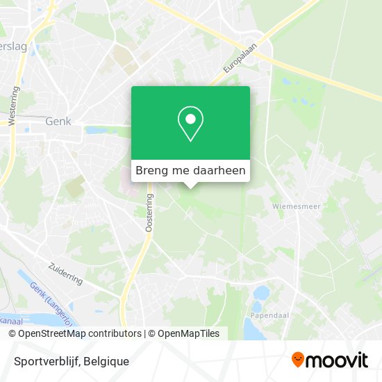 Sportverblijf kaart