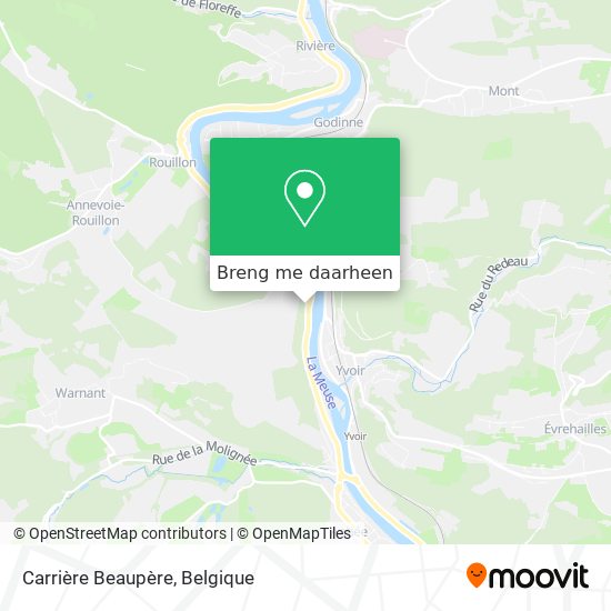 Carrière Beaupère kaart