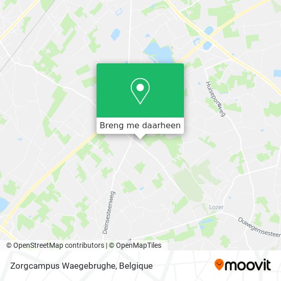 Zorgcampus Waegebrughe kaart