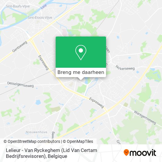 Lelieur - Van Ryckeghem (Lid Van Certam Bedrijfsrevisoren) kaart