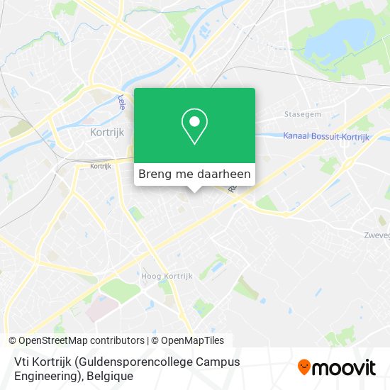 Vti Kortrijk (Guldensporencollege Campus Engineering) kaart