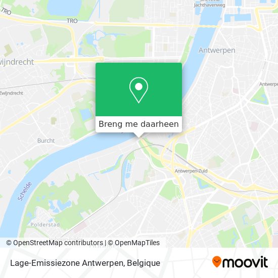 Lage-Emissiezone Antwerpen kaart
