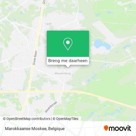 Marokkaanse Moskee kaart