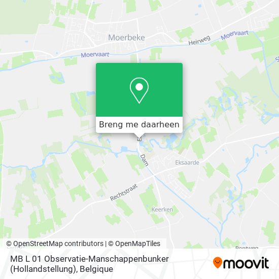 MB L 01 Observatie-Manschappenbunker (Hollandstellung) kaart