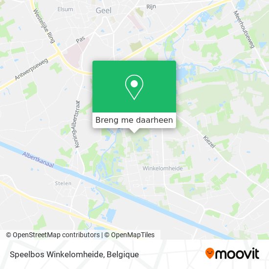 Speelbos Winkelomheide kaart