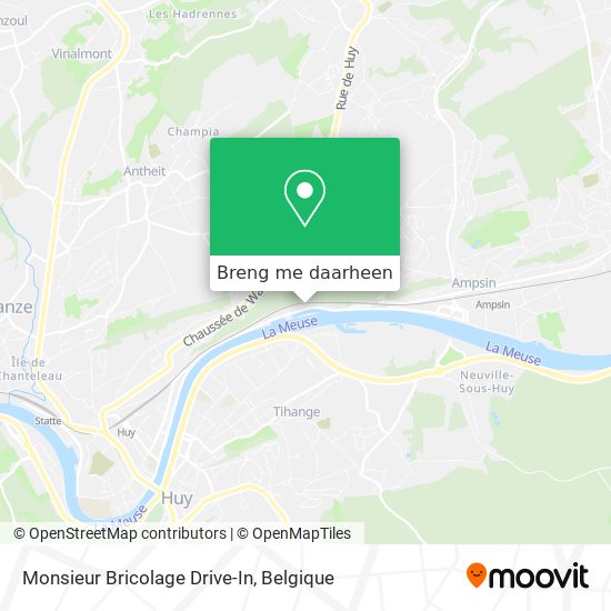 Monsieur Bricolage Drive-In kaart