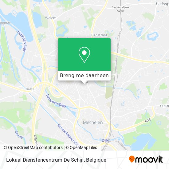 Lokaal Dienstencentrum De Schijf kaart