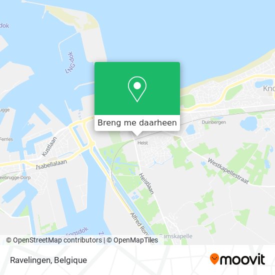 Ravelingen kaart