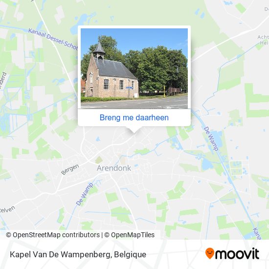 Kapel Van De Wampenberg kaart