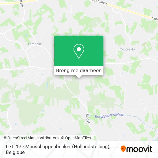 Le L 17 - Manschappenbunker (Hollandstellung) kaart