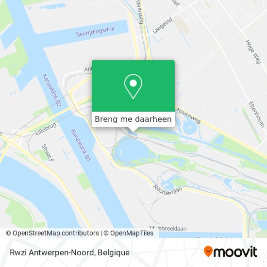 Rwzi Antwerpen-Noord kaart