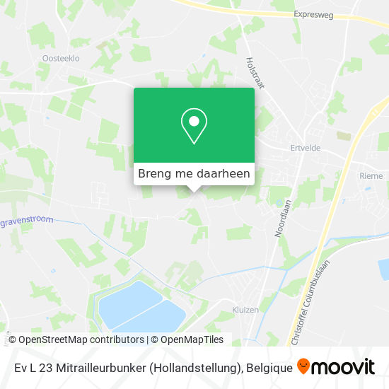 Ev L 23 Mitrailleurbunker (Hollandstellung) kaart