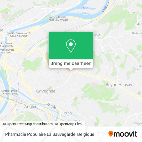 Pharmacie Populaire La Sauvegarde kaart