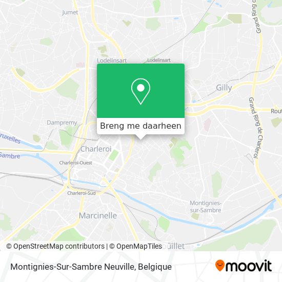 Montignies-Sur-Sambre Neuville kaart