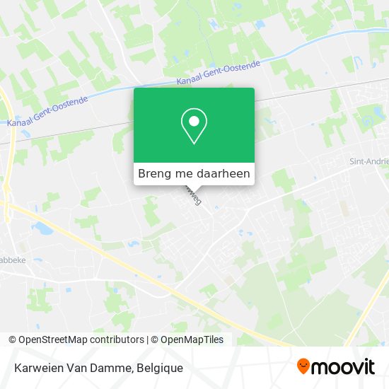 Karweien Van Damme kaart
