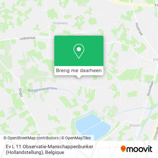 Ev L 11 Observatie-Manschappenbunker (Hollandstellung) kaart