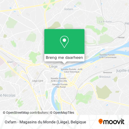 Oxfam - Magasins du Monde (Liège) kaart