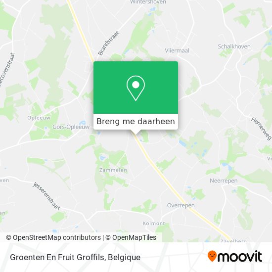 Groenten En Fruit Groffils kaart