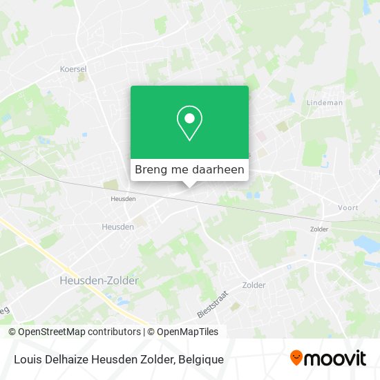 Louis Delhaize Heusden Zolder kaart