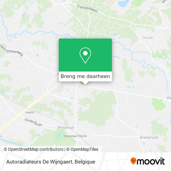 Autoradiateurs De Wijngaert kaart