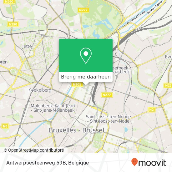Antwerpsesteenweg 59B kaart