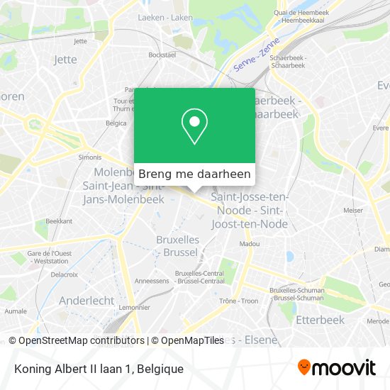 Koning Albert II laan 1 kaart