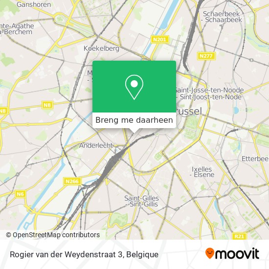 Rogier van der Weydenstraat 3 kaart