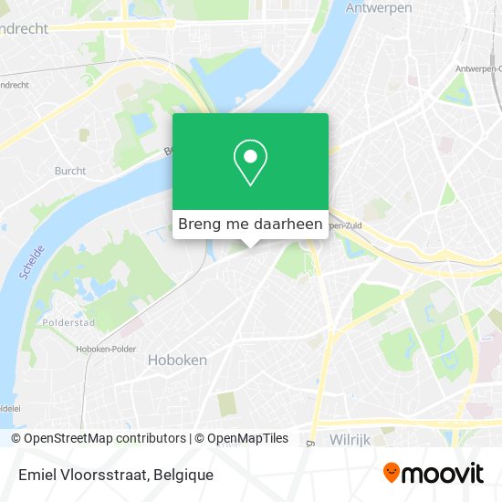 Emiel Vloorsstraat kaart