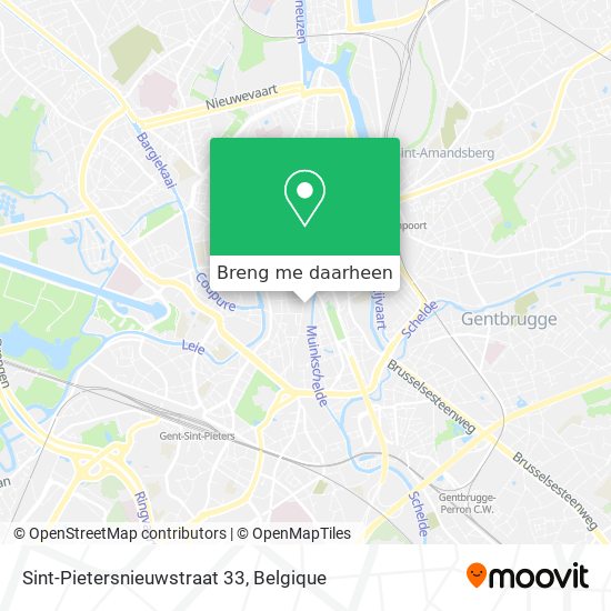 Sint-Pietersnieuwstraat 33 kaart
