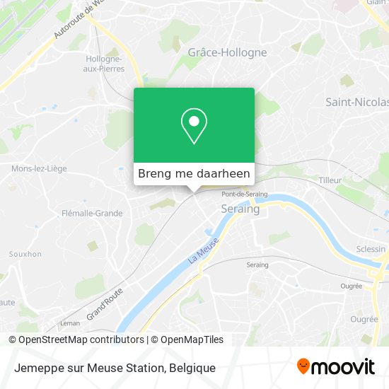 Jemeppe sur Meuse Station kaart