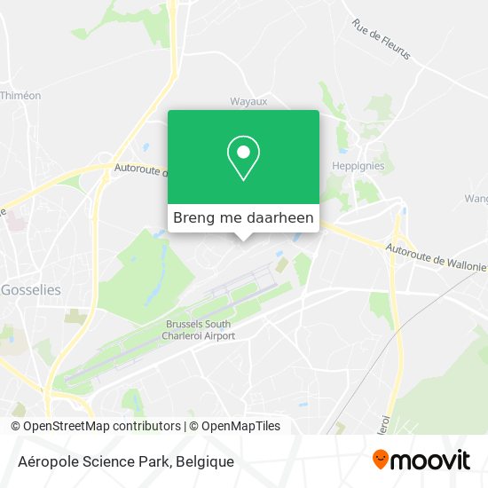 Aéropole Science Park kaart