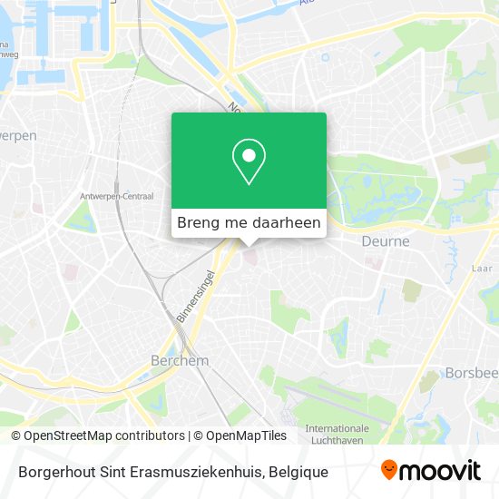 Borgerhout Sint Erasmusziekenhuis kaart