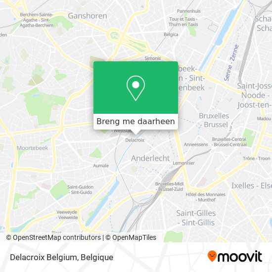 Delacroix Belgium kaart