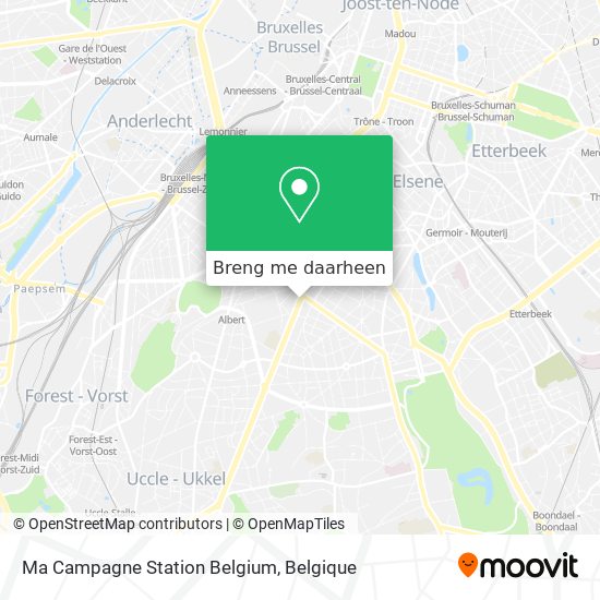 Ma Campagne Station Belgium kaart