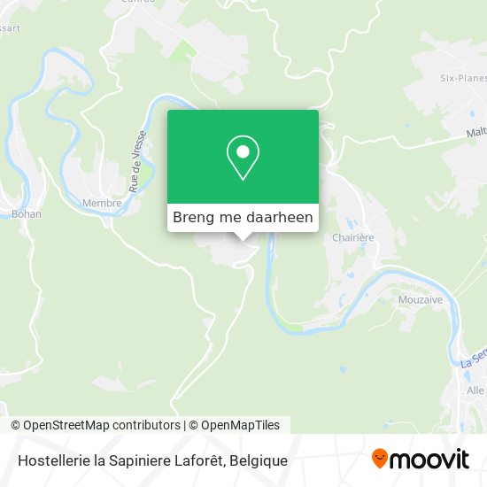 Hostellerie la Sapiniere Laforêt kaart
