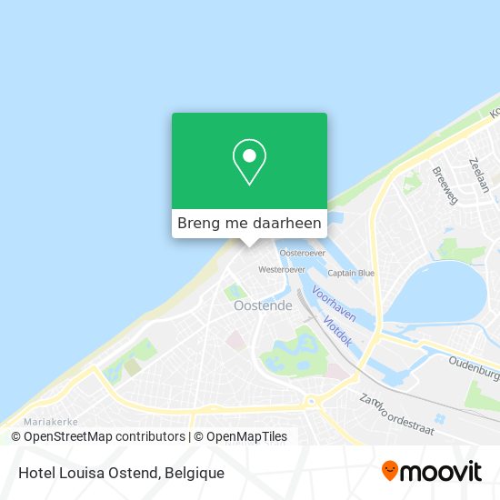 Hotel Louisa Ostend kaart